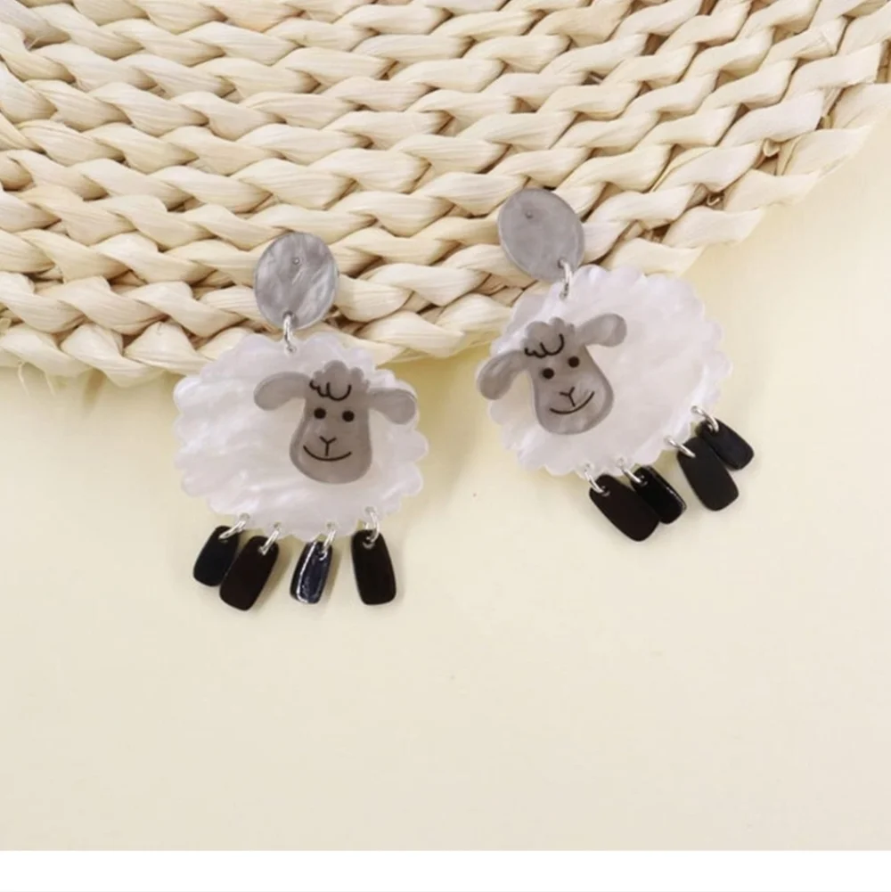 Adorable Sheep Earrings for Kids